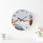 Michelangelo - Aanmaak van Adam geïsoleerd Grote Klok (Huis)