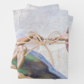 Michelangelo - Aanmaak van Adam geïsoleerd Inpakpapier Vel (In situ)
