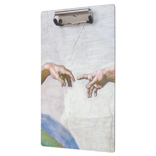 Michelangelo - Aanmaak van Adam geïsoleerd Klembord (Links)