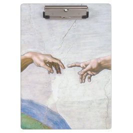 Michelangelo - Aanmaak van Adam geïsoleerd Klembord