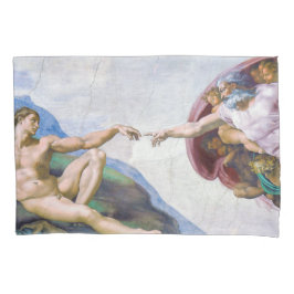 Michelangelo - Aanmaak van Adam geïsoleerd Kussensloop