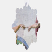 Michelangelo - Aanmaak van Adam geïsoleerd Ornament Kaart (Rechts)