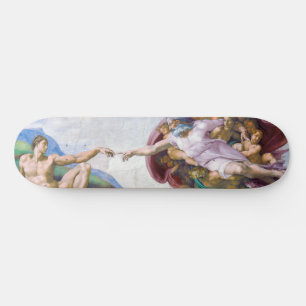 Michelangelo - Aanmaak van Adam geïsoleerd Persoonlijk Skateboard