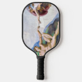 Michelangelo - Aanmaak van Adam geïsoleerd Pickleball Paddle (Achterkant)