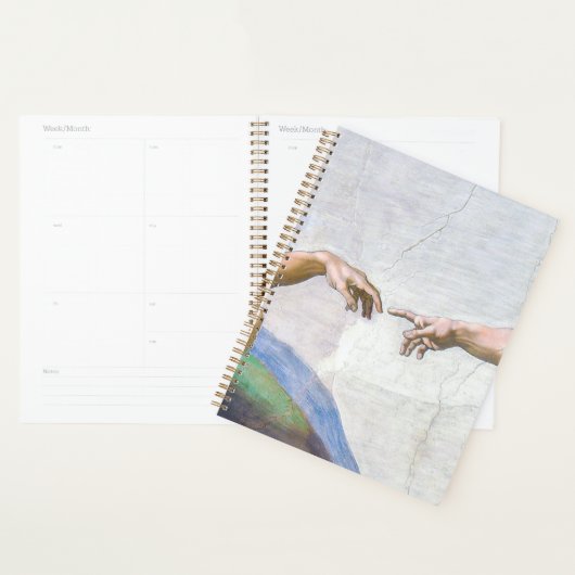 Michelangelo - Aanmaak van Adam geïsoleerd Planner (Display)