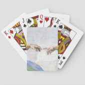 Michelangelo - Aanmaak van Adam geïsoleerd Pokerkaarten (Achterkant)