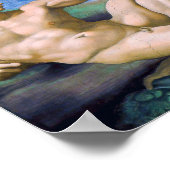 Michelangelo - Aanmaak van Adam geïsoleerd Poster (Hoek)