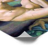 Michelangelo - Aanmaak van Adam geïsoleerd Poster (Hoek)