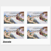 Michelangelo - Aanmaak van Adam geïsoleerd Rechthoekige Sticker (Vel)