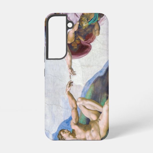 Michelangelo - Aanmaak van Adam geïsoleerd Samsung Galaxy Hoesje (Achterkant)