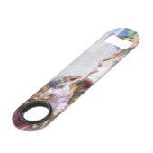Michelangelo - Aanmaak van Adam geïsoleerd Speed Flessenopener (Voorkant Gekanteld)