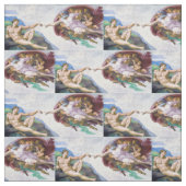 Michelangelo - Aanmaak van Adam geïsoleerd Stof (Swatch)
