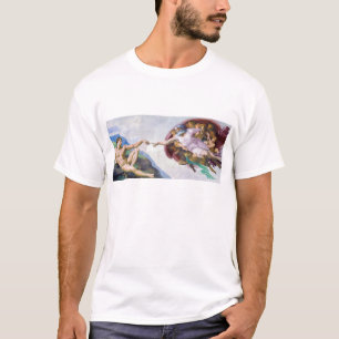 Michelangelo - Aanmaak van Adam geïsoleerd T-shirt