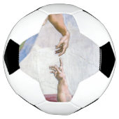 Michelangelo - Aanmaak van Adam geïsoleerd Voetbal (Gedraaid)