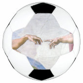 Michelangelo - Aanmaak van Adam geïsoleerd Voetbal (Voorkant)
