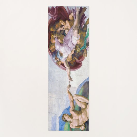 Michelangelo - Aanmaak van Adam geïsoleerd Yogamat (Voorkant)