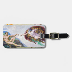 Michelangelo - Aanmaak van Adam, Sistine Chapel's Bagagelabel