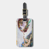 Michelangelo - Aanmaak van Adam, Sistine Chapel's Bagagelabel (Voorkant verticaal)