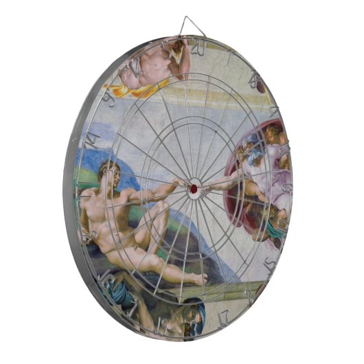 Michelangelo - Aanmaak van Adam, Sistine Chapel's Dartbord (Voorkant Links)