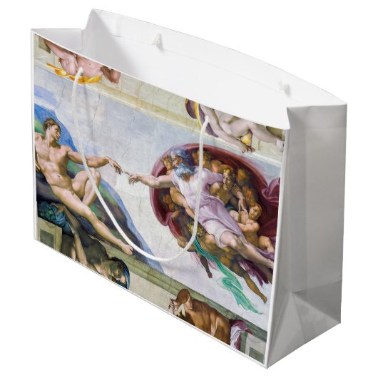 Michelangelo - Aanmaak van Adam, Sistine Chapel's Groot Cadeauzakje (Achterkant Gekanteld)