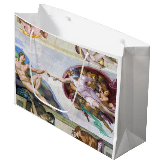 Michelangelo - Aanmaak van Adam, Sistine Chapel's Groot Cadeauzakje (Voorkant Gekanteld)