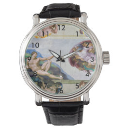 Michelangelo - Aanmaak van Adam, Sistine Chapel's Horloge
