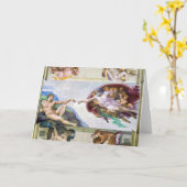 Michelangelo - Aanmaak van Adam, Sistine Chapel's Kaart (Gele Bloem)