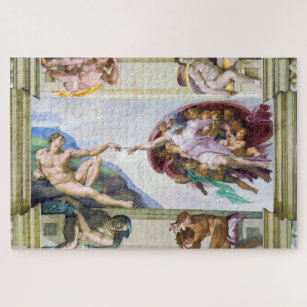 Michelangelo - Aanmaak van Adam, Sistine Chapel's Legpuzzel