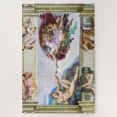 Michelangelo - Aanmaak van Adam, Sistine Chapel's Legpuzzel (Verticaal)