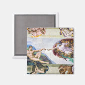 Michelangelo - Aanmaak van Adam, Sistine Chapel's Magneet (Voorkant / Achterkant)