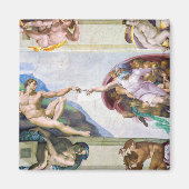 Michelangelo - Aanmaak van Adam, Sistine Chapel's Magneet (Voorkant)