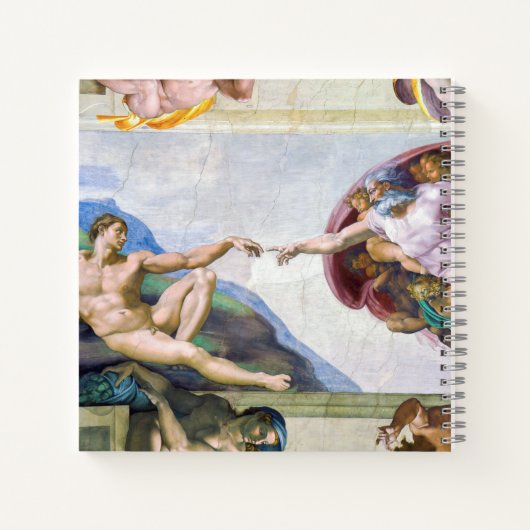 Michelangelo - Aanmaak van Adam, Sistine Chapel's Notitieboek (Achterkant)