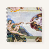 Michelangelo - Aanmaak van Adam, Sistine Chapel's Notitieboek (Voorkant)