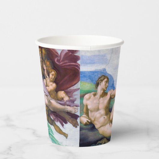 Michelangelo - Aanmaak van Adam, Sistine Chapel's Papieren Bekers (Rechts)