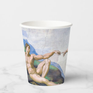 Michelangelo - Aanmaak van Adam, Sistine Chapel's Papieren Bekers