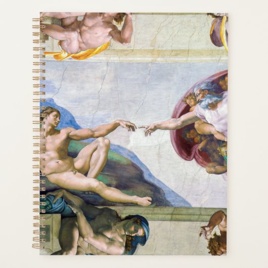 Michelangelo - Aanmaak van Adam, Sistine Chapel's Planner (Voorkant)