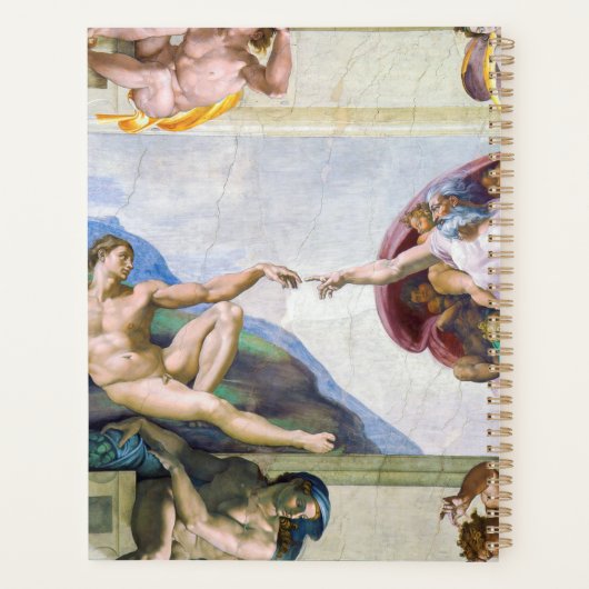 Michelangelo - Aanmaak van Adam, Sistine Chapel's Planner (Achterkant)