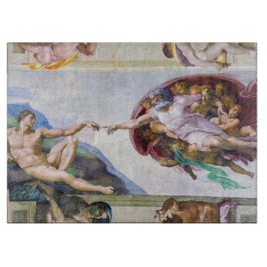 Michelangelo - Aanmaak van Adam, Sistine Chapel's Snijplank (Voorkant)