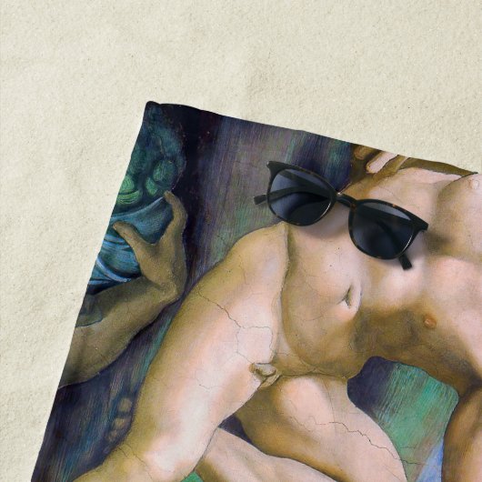 Michelangelo - Aanmaak van Adam, Sistine Chapel's Strandlaken (In situ)