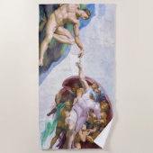 Michelangelo - Aanmaak van Adam, Sistine Chapel's Strandlaken (Voorkant)