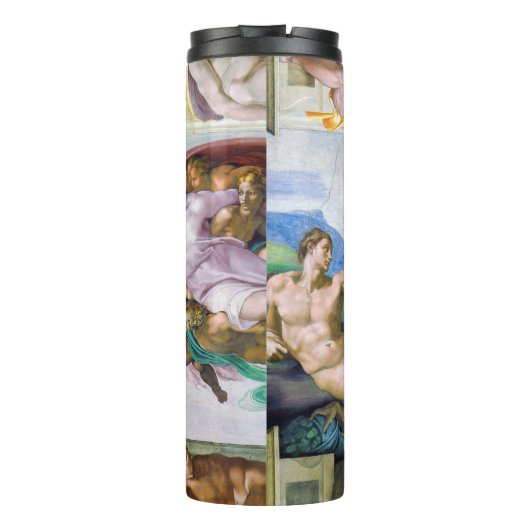 Michelangelo - Aanmaak van Adam, Sistine Chapel's Thermosbeker (Achterkant)