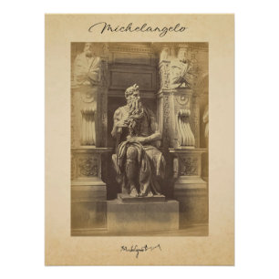 Michelangelo Artiest Renaissance   Moses   Perfect Poster
