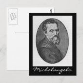 Michelangelo Briefkaart (Voorkant / Achterkant)