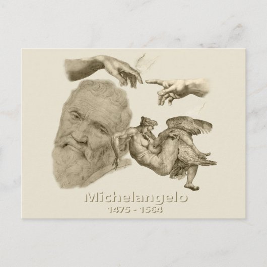 Michelangelo Briefkaart (Voorkant)