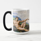 Michelangelo Buonarroti is de schepping van Adam Magische Mok (Links)