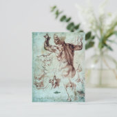 Michelangelo Buonarroti-onderzoeken naar Libische  Briefkaart (Staand voorkant)