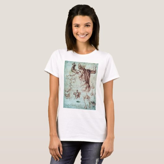 Michelangelo Buonarroti-onderzoeken naar Libische  T-shirt (Voorkant volledig)