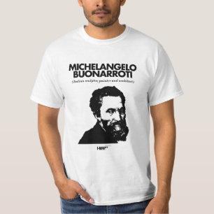 Michelangelo Buonarroti witte T-shirt