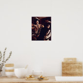 Michelangelo Caravaggio - Roep van StMatthew Poster (Keuken)