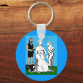 Michelangelo Carving David Sleutelhanger (Voorkant)